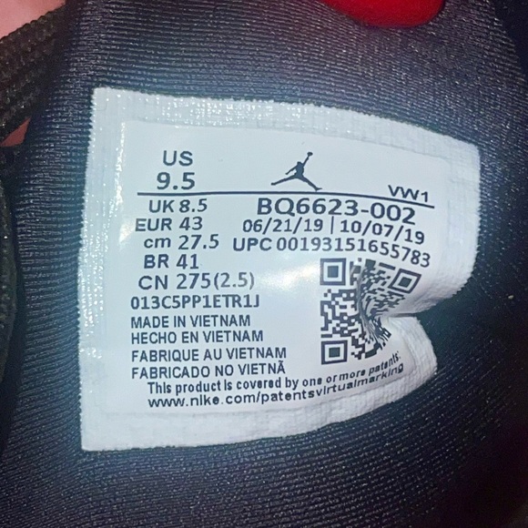 Pair of Jordan Proto Max 720 Johnny Kilroy. Worn once for about 15 min. No Box.